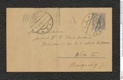 Nachlass Franz Steindachner, Postkarte von Victor Lang an Franz Steindachner (11.04.1908), Inv.Nr. 286.01, Seite 2